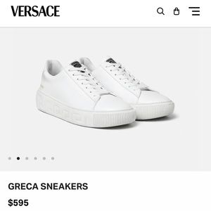 Versace White Sneakers WORN ONCE